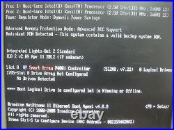 1 1HE Rack ServerHP Proliant DL360 G5 2x xeon quad 32gB RAM700watt redundant