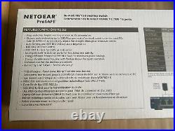 1 Case/12 Netgear ProSafe FS116NA FS116 16-Port 10/100 Desktop Switch NEW