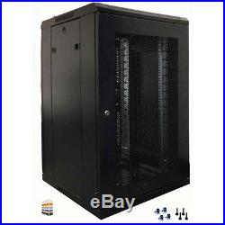 12u Server Rack/cabinet 600 (W) x 800 (D) x 634 (H) Glass Front Door rackcabinet