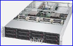 12x Drive Bay 2U Supermicro Server 2x E5-2650 V3 64GB RAM ZFS 6x PCI-E XCH CHIA