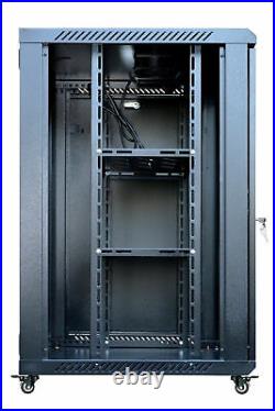 15U 18 Deep Wall Mount IT Network Server Rack Cabinet Enclosure FREE ACCESSORY
