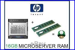 16GB (2x8GB) DDR3 ECC Memory Ram Upgrade for HP / HPE ProLiant Gen8 Microserver