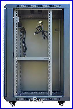 18U 24 Deep Wall Mount IT Network Server Rack Cabinet Enclosure. Accessories