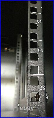18U 24 Deep Wall Mount IT Network Server Rack Cabinet Enclosure. Accessories in