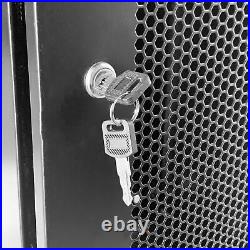 18U Wall Mount Network Server Cabinet Rack Enclosure Lock Door 22.75 Depth
