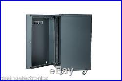 18U Wall Mount Network Server Cabinet Rack Enclosure meshed Door Lock