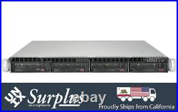 1U Supermicro 4 Bay X9DRI-LN4F+ Server 2x Xeon E5-2660 V2 10C 32GB RAM 4x 1GBE