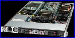 1U Supermicro 6 bay Server Mining 2 GPU SLOT 1017GR-TF Xeon E5-2630 V2 64GB Ram