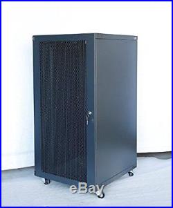 22U Wall Mount Network Server Cabinet Rack Enclosure Mesh Door Lock 600MM Deep