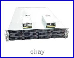2U 12 Bay SAS3 SuperMicro Server 6028U-TR4T+ With X10DRU-i+ Barebone 12 Caddy RAIL
