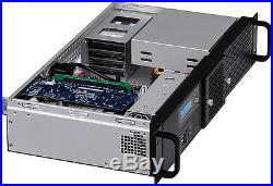 2U(Fan LCD)(PCI-E Riser) ITX(2x5.25+6x HDD)(Rackmount Chassis) D9.84 Case NEW