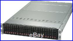 2U Supermicro 4 Node Server 24 Bay SYS-2026TT-H6RF X8DTT-HEF+ 8x E5645 32x 8GB
