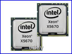 2x Intel Xeon X5670 Six Core CPU 6x2.93GHz-12MB 6.40GT/s FCLGA1366, SLBV7