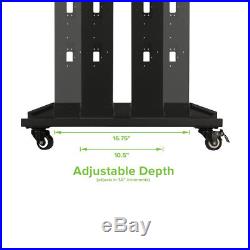 4ft Open Frame 19 22U 4-Post Network Server Relay Rack Rolling with Casters