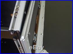 5/16 HE Spezial Stage Case, rollbar mit Tisch Workstation Winkelrack Flightcase