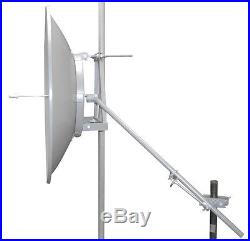 5GHz 34dBi 1.2m Dish Parabolic Antenna 4.9 to 5.9 GHz Single Pol HD Tilt Mount