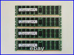 64GB (4 x 16GB) Samsung 16GB 4Rx4 PC3L-10600R DDR3 ECC Registered Memory