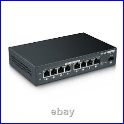8 Ports Gigabit Ethernet Network Switch 2.5GBASE-T Media Converter with SFP Slot
