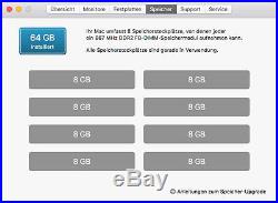 8x 8GB 64GB RAM ECC Fully Buffered 667 Mhz für Apple MacPro 3,1 2008 MA970LL /A