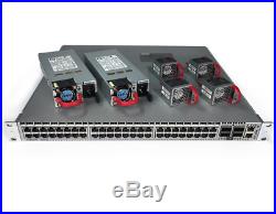 Arista DCS-7050T-64 Switch 48x 10G SFP+ 4x 40G QSFP+ Ports Front to Rear Airflow