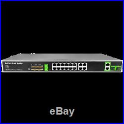 BV-Tech 16 Port PoE+ Ports 2 Gigabit Ethernet / SFP Uplink 220W 802.3at A