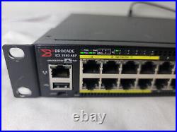 Brocade ICX7450-48P 48 Port PoE+ Gig Switch no fan, psu or modules