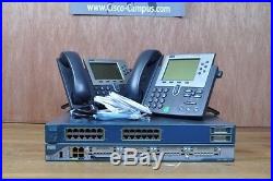 CISCO CCENT CCNA CCNP VOICE LAB 2801 CME 8.6 3550 POE Switch 2x 7940 IP PHONE