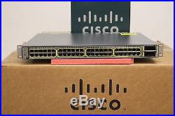 CISCO WS-C3750E-48PD-SF 48 Port Gigabit Layer 3 POE Switch 10Gbps Uplinks 3750E