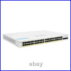 Cisco CBS220-48P-4G-NA 48-Port 4 Gigabit PoE+ Managed Network Switch with SFP