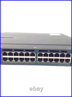 Cisco Catalyst 3560-X WS-C3560X-24P-L PoE Gigabit Switch with C3KX-NM-1G/RackEars