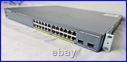 Cisco Catalyst WS-C2960X-24PD-L GigE PoE 370W, 2 x 10G SFP+, LAN Base withC2960X-S