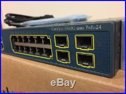 Cisco Catalyst WS-C3560G-24PS-S 24-Port Gigabit PoE Switch 15.0 (SAME DAY SHIP)