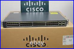Cisco Catalyst WS-C3750V2-48PS-S 48-Port PoE Switch WS-C3750-48PS-S LATEST VER