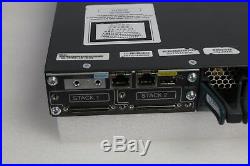 Cisco Catalyst WS-C3750X-48P-S with C3KX-NM-1G Poe Gigabit Switch DUAL POWER