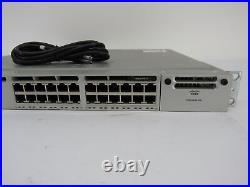 Cisco Catalyst WS-C3850-24T-S PoE+ 24 Port 1U Ethernet Switch 1x 350W PSU