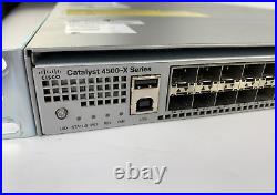 Cisco Catalyst WS-C4500X-32SFP+ 32 Ports Rack Mountable Switch with 8-Port Eth Mod