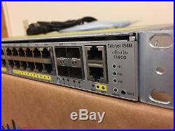 Cisco Catalyst WS-C4948E-E 48 Port Gigabit 4x 10G SFP+ Layer 3 Switch Dual Power