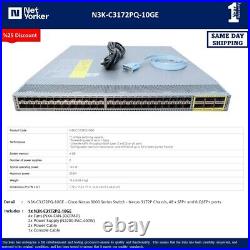 Cisco Nexus N3K-C3172PQ-10GE 48x 10G 6x 40Ge QSFP Switch WithDual Power-Fast Shipp