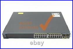 Cisco WS-C2960-24PC-L Catalyst 2960 24 Port PoE + 2 T/SFP LAN Base Image Switch