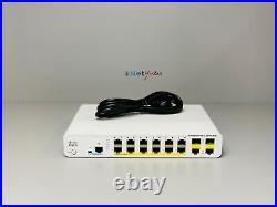 Cisco WS-C2960C-12PC-L 12 Port PoE Compact Switch Same Day Shipping