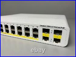 Cisco WS-C2960C-12PC-L 12 Port PoE Compact Switch Same Day Shipping