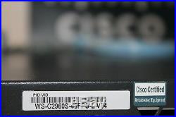 Cisco WS-C2960S-48FPS-L Catalyst 2960-S 48-Port PoE+ Network Switch & stack port
