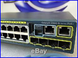 Cisco WS-C2960S-48LPS-L 48 Port PoE Gigabit Ethernet Stackable Switch 4 SFP KCK