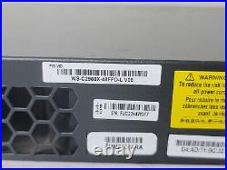 Cisco WS-C2960X-48FPD-L 48 V07 POE+ GE+2 10G SFP+, LAN BASE 740W with C2960X-Stack