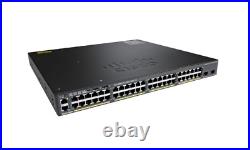 Cisco WS-C2960X-48FPD-L CATALYST 2960-X 48 GIGE POE 740W, 2 X 10G SFP+, LAN BASE