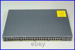 Cisco WS-C2960X-48FPS-L 48 Port PoE+ Gigabit Switch SAME DAY SHIPPING