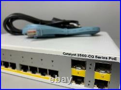 Cisco WS-C3560CG-8PC-S 8 Port PoE+ 3560CG IP Base Switch SAME DAY SHIPPING