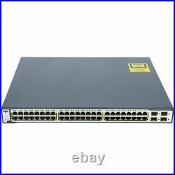 Cisco WS-C3750-48PS-S 3750 Poe Catalyst 48 10/100 Ethernet Ports 4 Sfp Switch