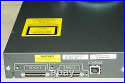 Cisco WS-C3750-48PS-S 48-Port PoE Switch Latest IOS 122-55. SE10 1YrWty TaxInv