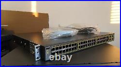 Cisco WS-C3750-48PS-S 48 Ports Lyr 3 Switch latest ios 1 year Wrnty&4x SFP 3750
